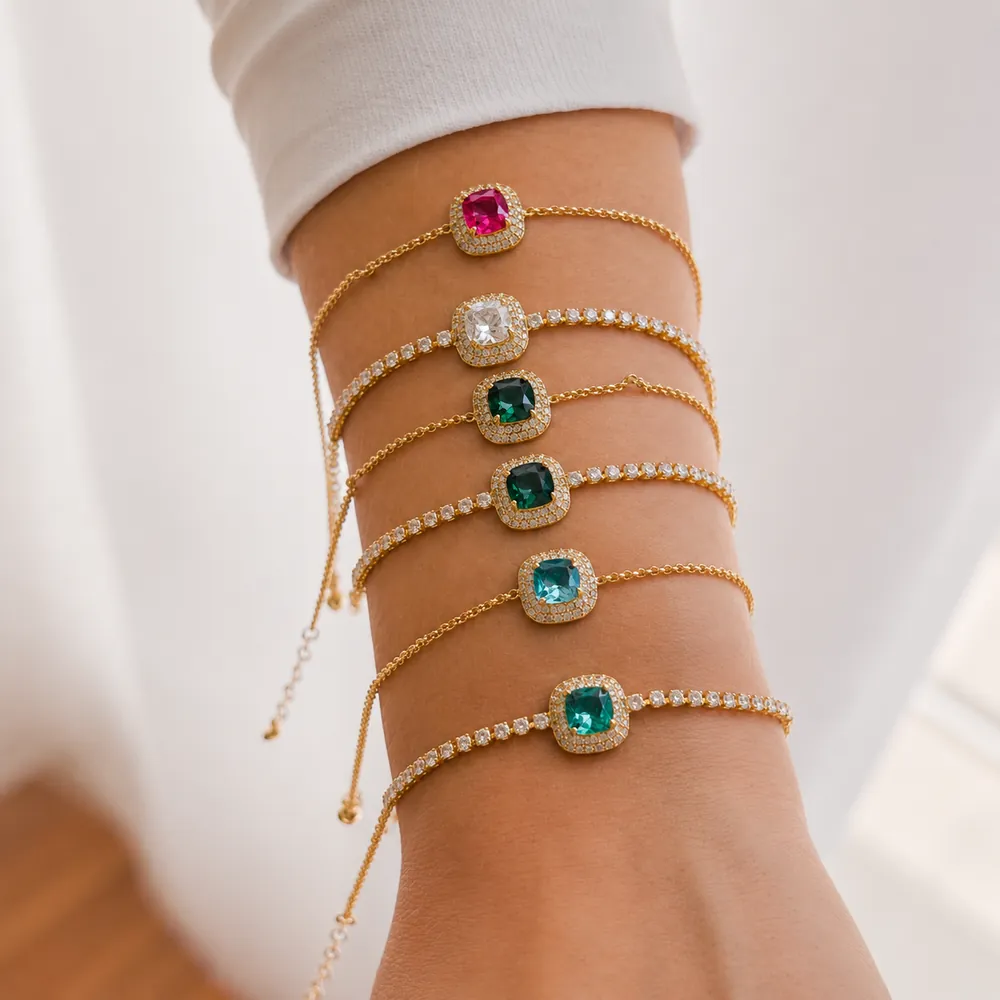 Pulseiras e anéis em semijoia — Império By Aline